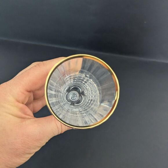 Royal Crystal Rock Aurea Gold rim champagne flute replacement - Picture 7 of 8